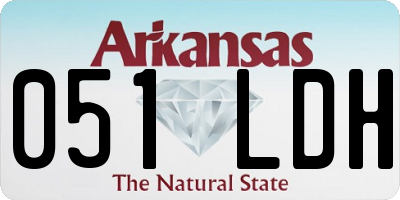 AR license plate 051LDH