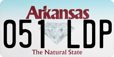 AR license plate 051LDP