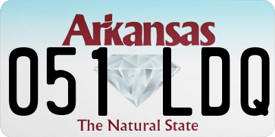 AR license plate 051LDQ