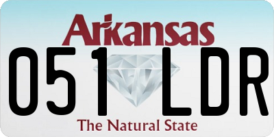 AR license plate 051LDR
