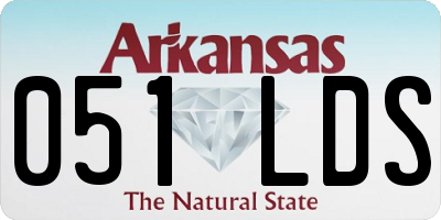 AR license plate 051LDS