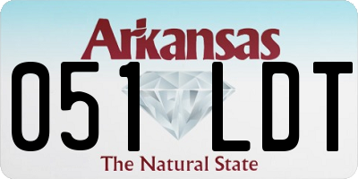 AR license plate 051LDT