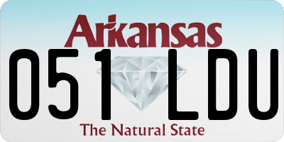 AR license plate 051LDU