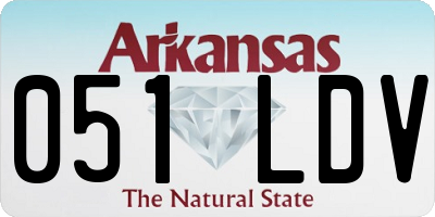 AR license plate 051LDV
