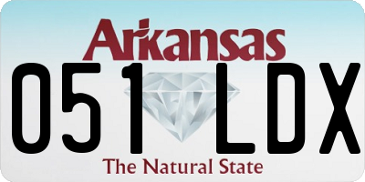 AR license plate 051LDX