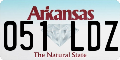 AR license plate 051LDZ