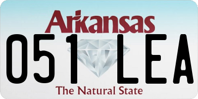 AR license plate 051LEA