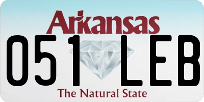 AR license plate 051LEB