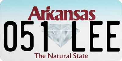 AR license plate 051LEE