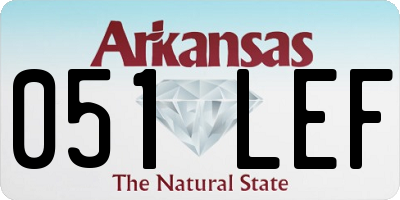 AR license plate 051LEF
