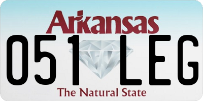 AR license plate 051LEG