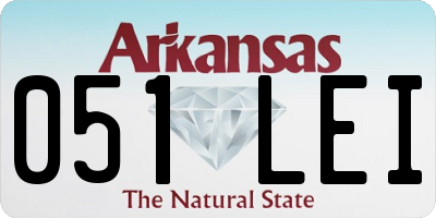 AR license plate 051LEI