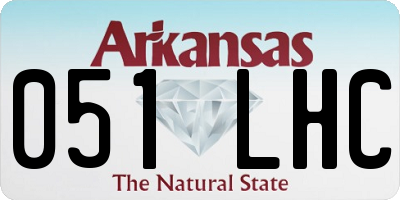 AR license plate 051LHC