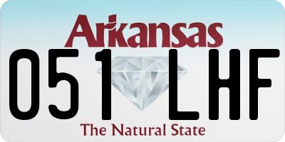 AR license plate 051LHF
