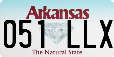 AR license plate 051LLX