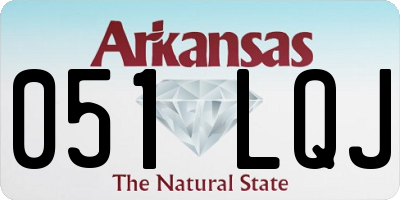 AR license plate 051LQJ