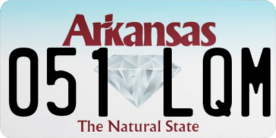 AR license plate 051LQM