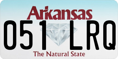 AR license plate 051LRQ