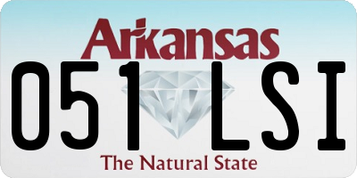 AR license plate 051LSI