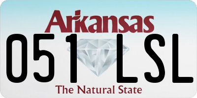 AR license plate 051LSL