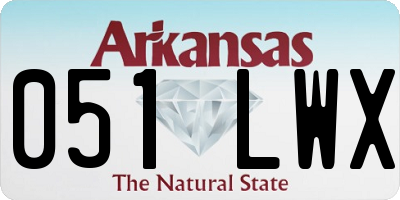 AR license plate 051LWX