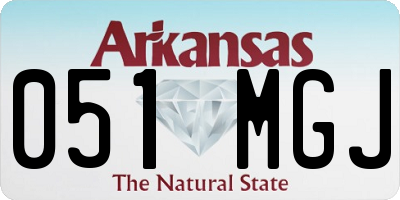 AR license plate 051MGJ