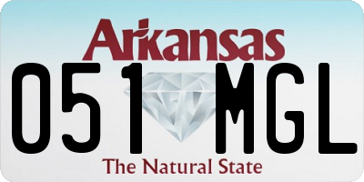 AR license plate 051MGL