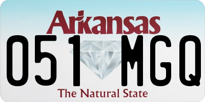 AR license plate 051MGQ