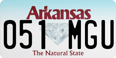 AR license plate 051MGU