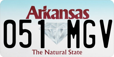 AR license plate 051MGV