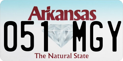 AR license plate 051MGY