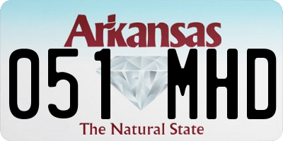 AR license plate 051MHD