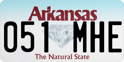 AR license plate 051MHE