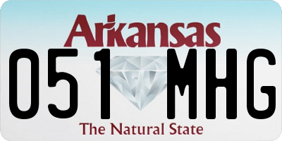 AR license plate 051MHG