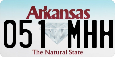 AR license plate 051MHH