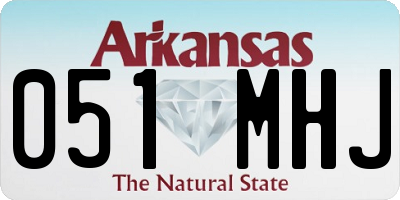 AR license plate 051MHJ