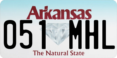 AR license plate 051MHL
