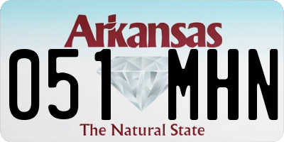 AR license plate 051MHN