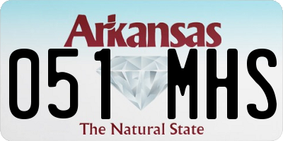 AR license plate 051MHS