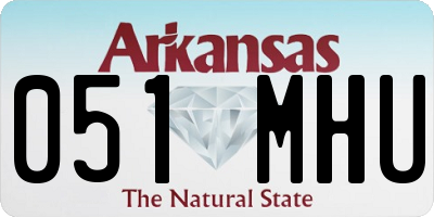AR license plate 051MHU