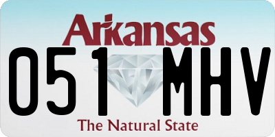 AR license plate 051MHV
