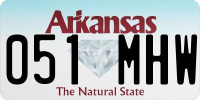 AR license plate 051MHW