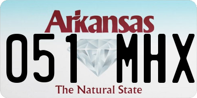 AR license plate 051MHX