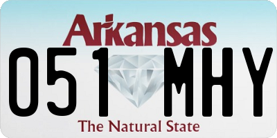 AR license plate 051MHY