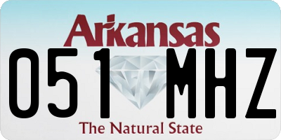 AR license plate 051MHZ