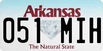 AR license plate 051MIH
