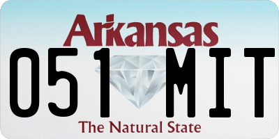 AR license plate 051MIT