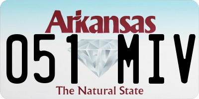 AR license plate 051MIV