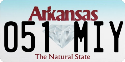 AR license plate 051MIY