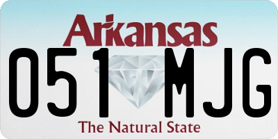 AR license plate 051MJG